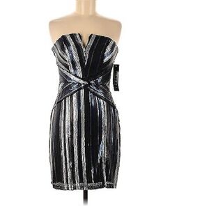 Trixxi Cocktail Dress sequence pullover strapless